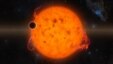  K2-33b, shown in this illustration, is one of the youngest exoplanets detected to date using NASA's Kepler Space Telescope.  K2-33b, shown in this illustration, is one of the youngest exoplanets detected to date. It makes a complete orbit around its star