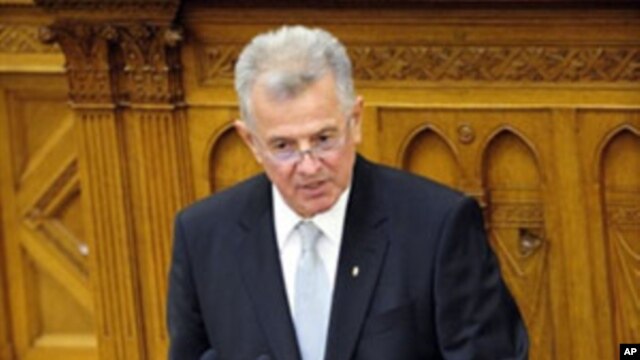 Hungary's President Pal Schmitt (file photo)