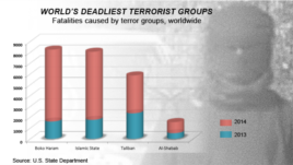 Deadliest terror groups, worldwide