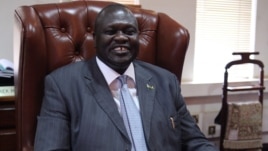 South Sudanese Vice President Riek Machar, shown here in his office in Juba, is leading the country's reconciliation project.