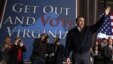 Candidato Republicano Mitt Romney em campanha na cidade de Virginia Beach, num dos Estados indecisos das eleições apelando os eleitores a votar