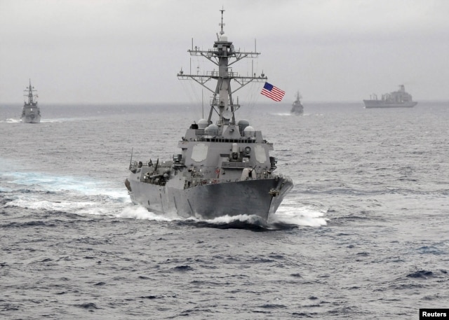 The US Navy guided-missile destroyer USS Lassen sails in the Pacific Ocean in a November 2009 photo provided by the U.S. Navy.