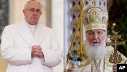 Папа Франциск и патриарх Кирилл