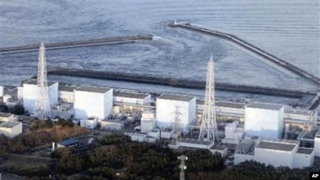 Fukushima Daiichi power plant's Unit 1 is seen in Okumamachi, Fukushima prefecture, Japan, March 11, 2011
