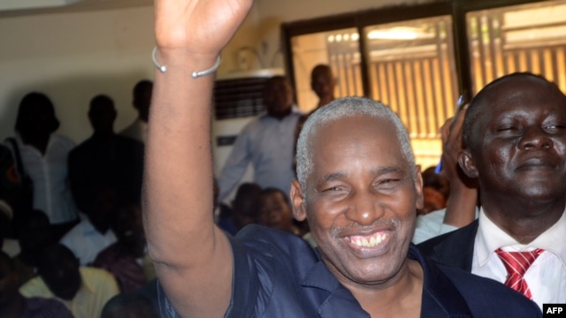 Le président de la CENI en Guinée, Bakary Fofana, à Conakry (1er nov 2012)