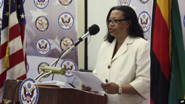 U.S. Ambassador to South Sudan Susan Page warns  that democracy can be "easily lost." (File).  
