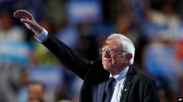 Bernie Sanders closes out the first day of the Democratic National Convention