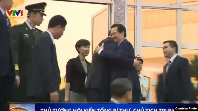Thủ tướng Nguyễn Tấn Dũng hội kiến Chủ tịch Trung Quốc Tập Cận Bình hôm 5/11/2015.