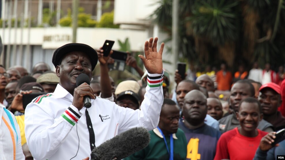 Kiongozi wa Upinzani Kenya,Raila Odinga.