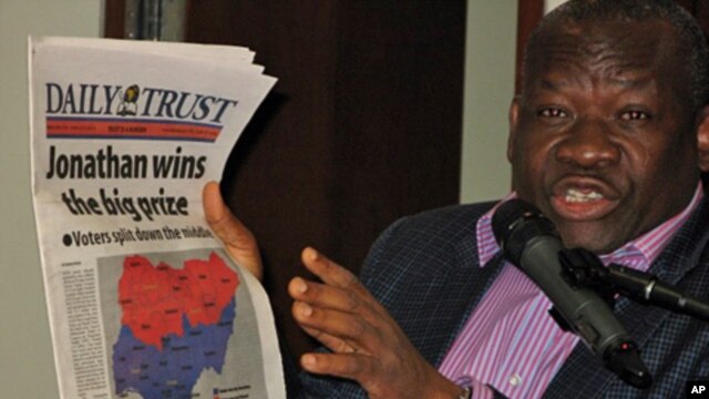 Oronto Douglas hailed Nigeria's presidential election, but others at a Washington conference were more reserved