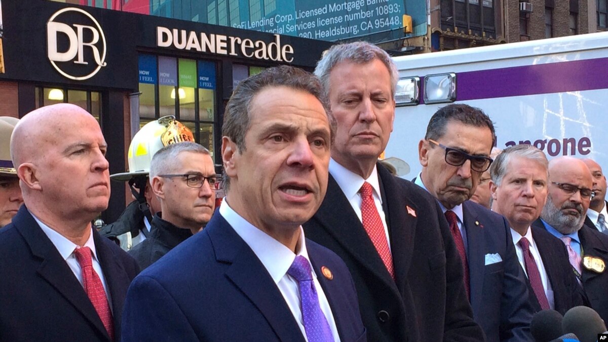 De Blasio: Explosión cerca de Times Square fue