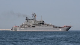 Russian Navy amphibious landing vessel Caesar Kunikov (2012 photo)