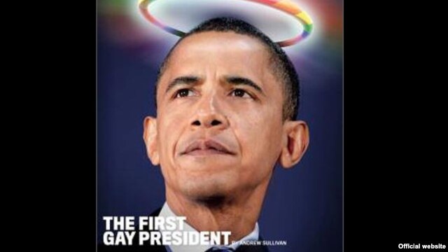 Portada de la revista Newsweek con el título "El primer presidente homosexual".
