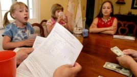 Allowances can help teach children about money.
