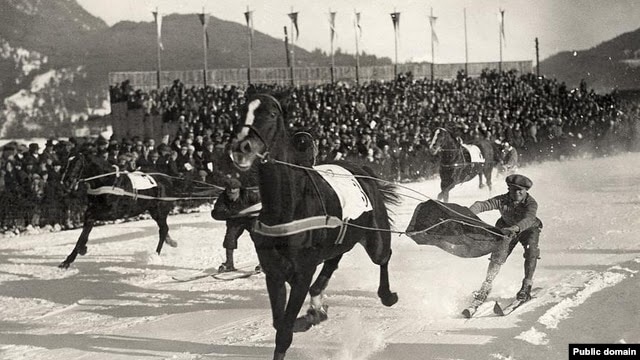 Skijoring - St. Mortiz 1928