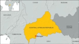 Map of Central African Republic