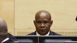 Mathieu Ngudjolo lors de son procès à la CPI