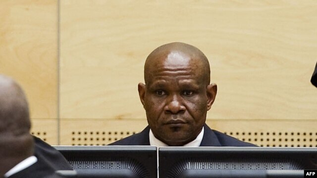 Mathieu Ngudjolo lors de son procès à la CPI