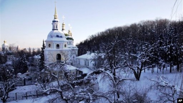 An Orthodox Christian cathedral in Kiev, Ukraine,  Jan. 30, 2012.
