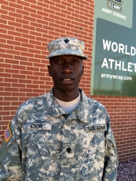 Spc. Leonard Korir, shown here at Fort Carson, Colorado, qualified for the Rio Summer Games in the 10,000-meters. He is a motor transport operator in the Army.