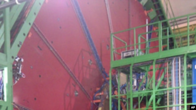The picture was taken in the underground cavern where the Compact Muon Solenoid (CMS) detector is located. The whole experiments is taken place 100m underground with collider ring of circumference of 27km spanning across the border of Switzerland and Fran
