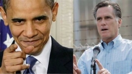 Predsednik Barak Obama i njegov republikanski rival Mit Romni