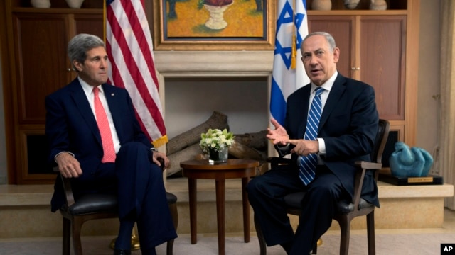 Ngoại trưởng Hoa Kỳ John Kerry hội đàm với Thủ tướng Israel Benjamin Netanyahy tại Jerusalem