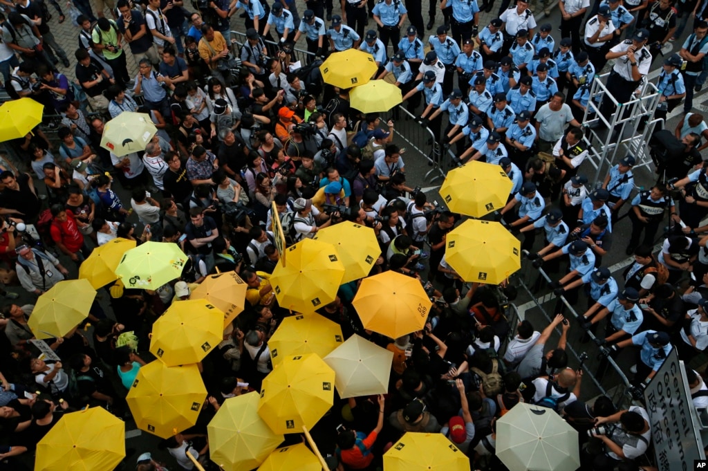 Hong Kong Umbrella Movement Marks Anniversary
