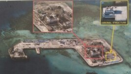 Philippine military's images of China's reclamation in the Spratlys, Keenan Reef, April 12, 2015. (Armed Forces of the Philippines)