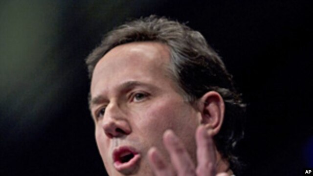 Republican presidential candidate, former Pennsylvania Sen. Rick Santorum speaks at the Conservative Political Action Conference, Feb. 10, 2012, in Washington.