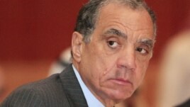 Farouk el-Okdah, governor of Egypt's central bank, attends a meeting of Arab central bank governors in Doha, September 2011 file photo.