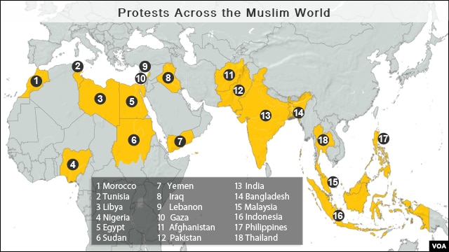 Protests Across the Muslim World