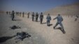 Afghan police recruits train in Kabul. 