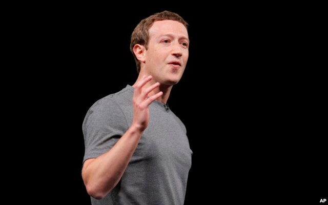 FILE - Facebook CEO Mark Zuckerberg.