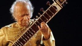 Indian sitar player Ravi Shankar performs in Kolkata, India, on Feb. 7, 2009.