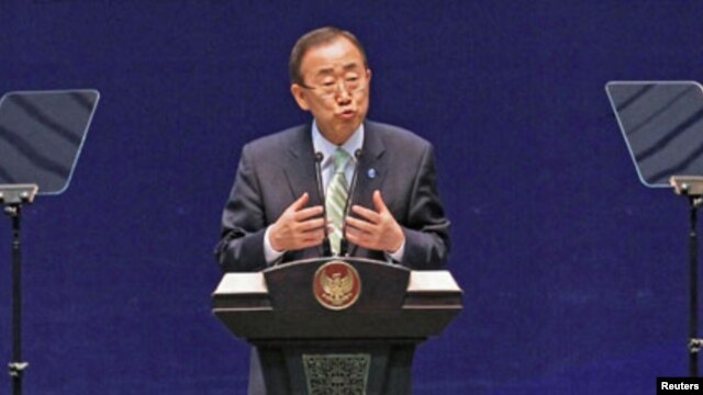 Katibu mkuu wa umoja wa mataifa Ban Ki- Moon.