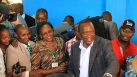 Uhuru Kenyatta ariko aratora mu gice ca Gatundu Gatundu, muri Kenya 