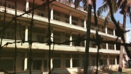 Tuol Sleng, the Khmer Rouge's infamous detention and torture center in Phnom Penh, one of several Khmer Rouge strongholds under the authority of Kang Kek Iev. (AP Photo/Andy Eames)