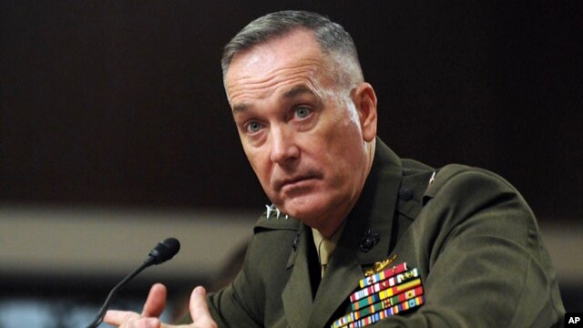 Đại tướng Joseph Dunford, Tư lệnh Thuỷ quân Lục chiến, sắp được Tổng thống Obama đề cử giữ chức Chủ tịch Ban Tham mưu Liên quân Hoa Kỳ.