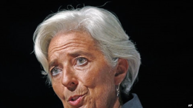 International Monetary Fund Managing Director Christine Lagarde discusses "Global Economic Challenges and Solutions" in a speech in Washington, D.C., September 15, 2011.