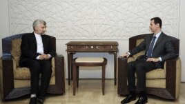 Sekretar iranskog Nacionalnog saveta za bezbednost Said Džalili tokom susreta sa sirijskim predsednikom Bašarom al-Asadom