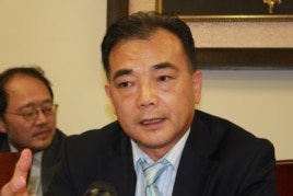 纪念胡耀邦赵紫阳基金会会长李进进 (美国之音方冰拍摄)