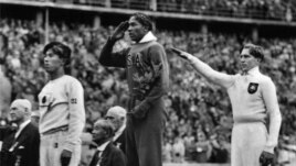 Jesse Owens en los juegos de Berlín.