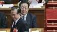 中国总理温家宝和重庆市委书记薄熙来日前在北京两会的会场上(资料照片)