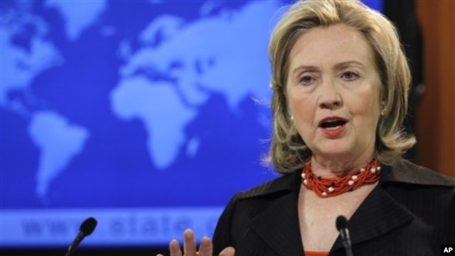 Secretary of State Hillary Rodham Clinton (file photo)
