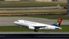South African Airways passenger jet.