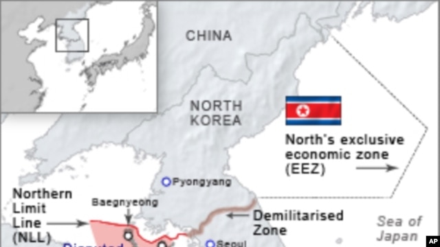Disputed Area between North and South Korea