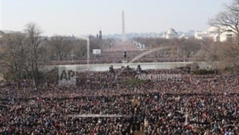 Entuziazmi i publikut për inaugurimin e presidentit Obama