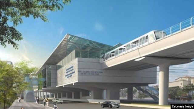 Dự án đường sắt đô thị Cát Linh - Hà Đông, được khởi công tháng 10/2011.
