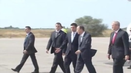 Dolazak Ban Ki-muna na aerodromu u Beogradu